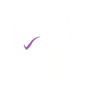 A hand selecting a checkbox next to a question mark on a survey or checklist, with other checkboxes and question marks around.