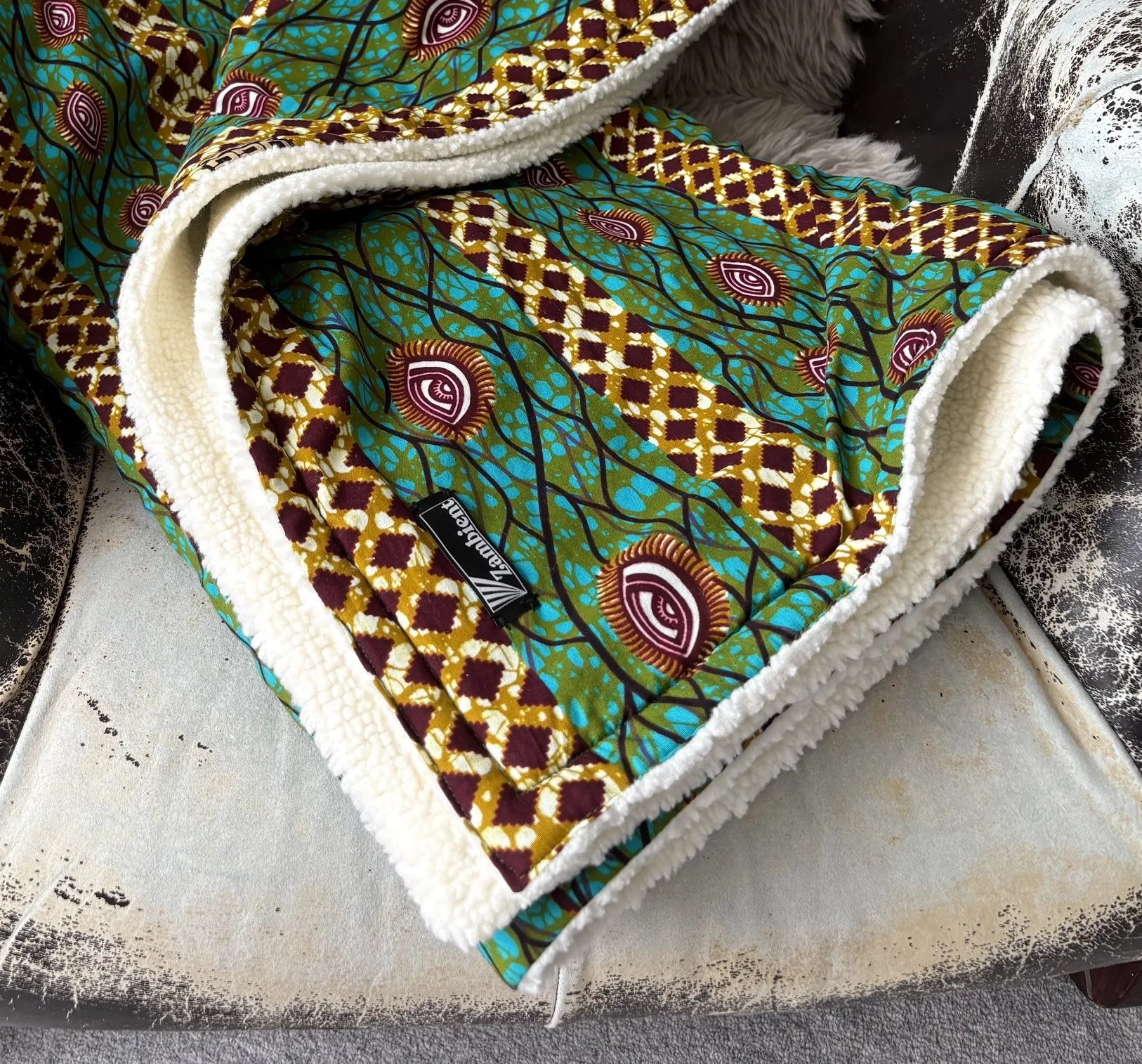 Eyes Ankara Fleece Blanket 3.jpg