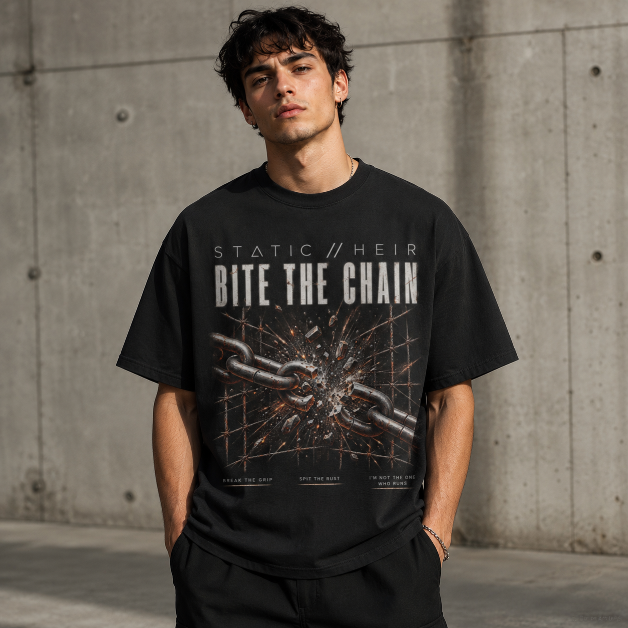 BITE THE CHAIN | STATIC HEIR | SHIRT