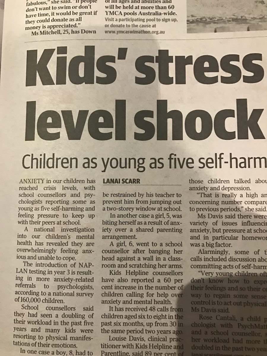 Kids' Stress Level Shock - Kids as Young as 5 Self Harm