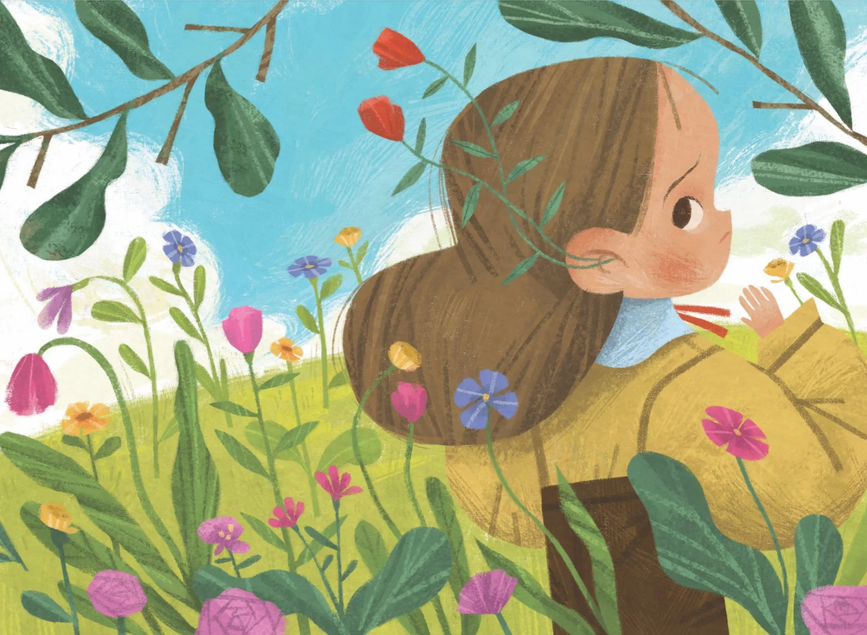 when flowers grow from the ears