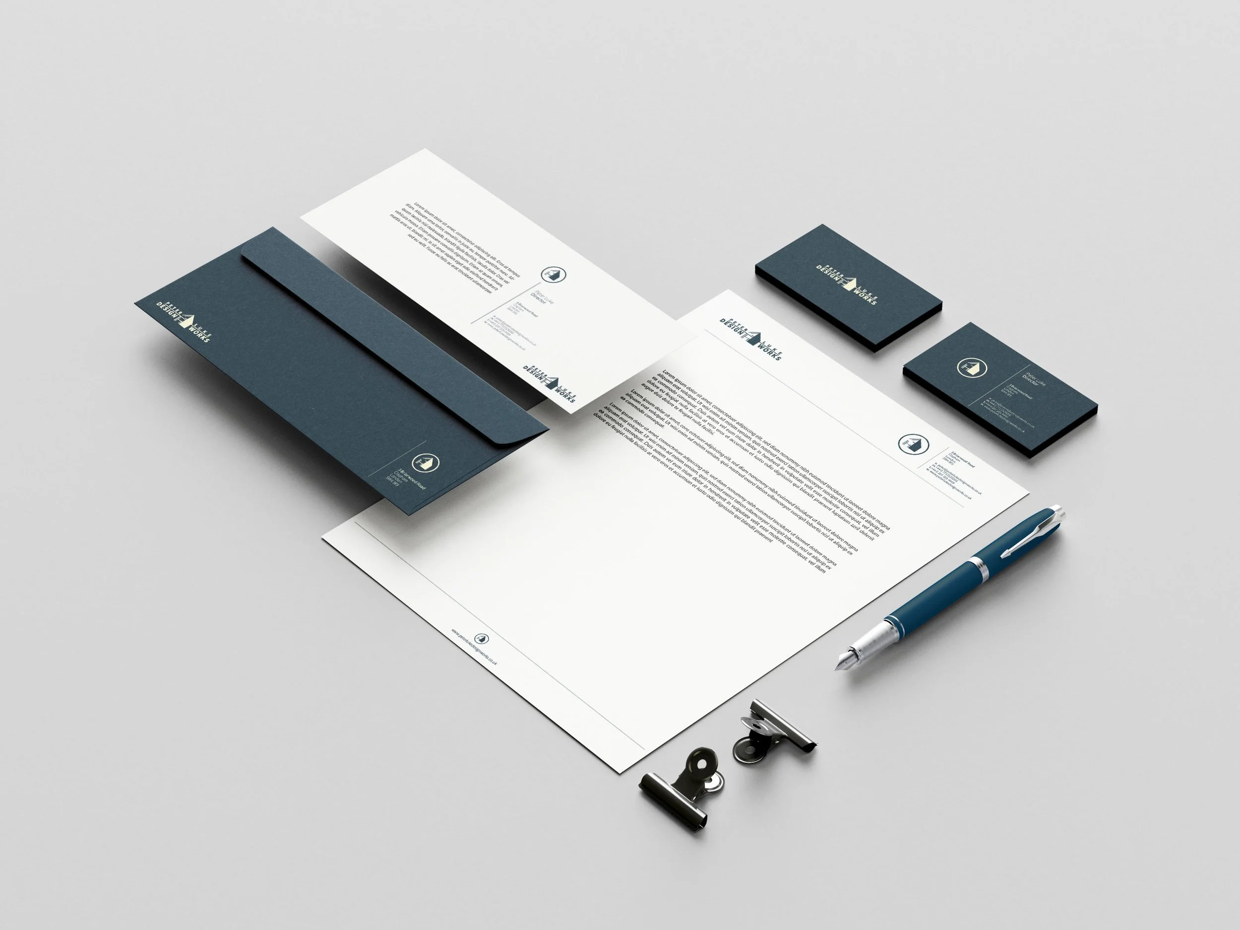 Brand identity and stationery design by Grip Design