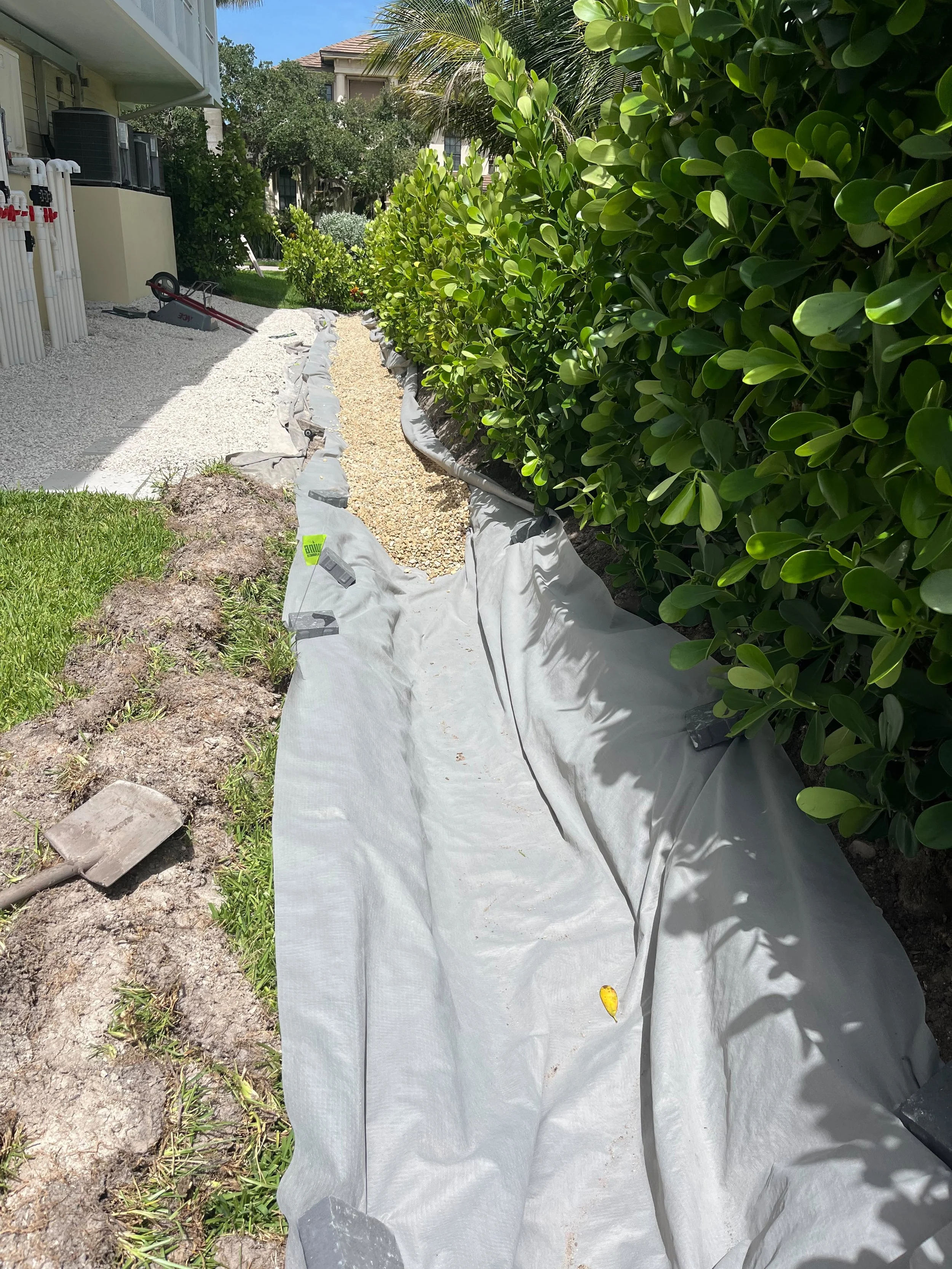 Drainage work in the Naples area.
