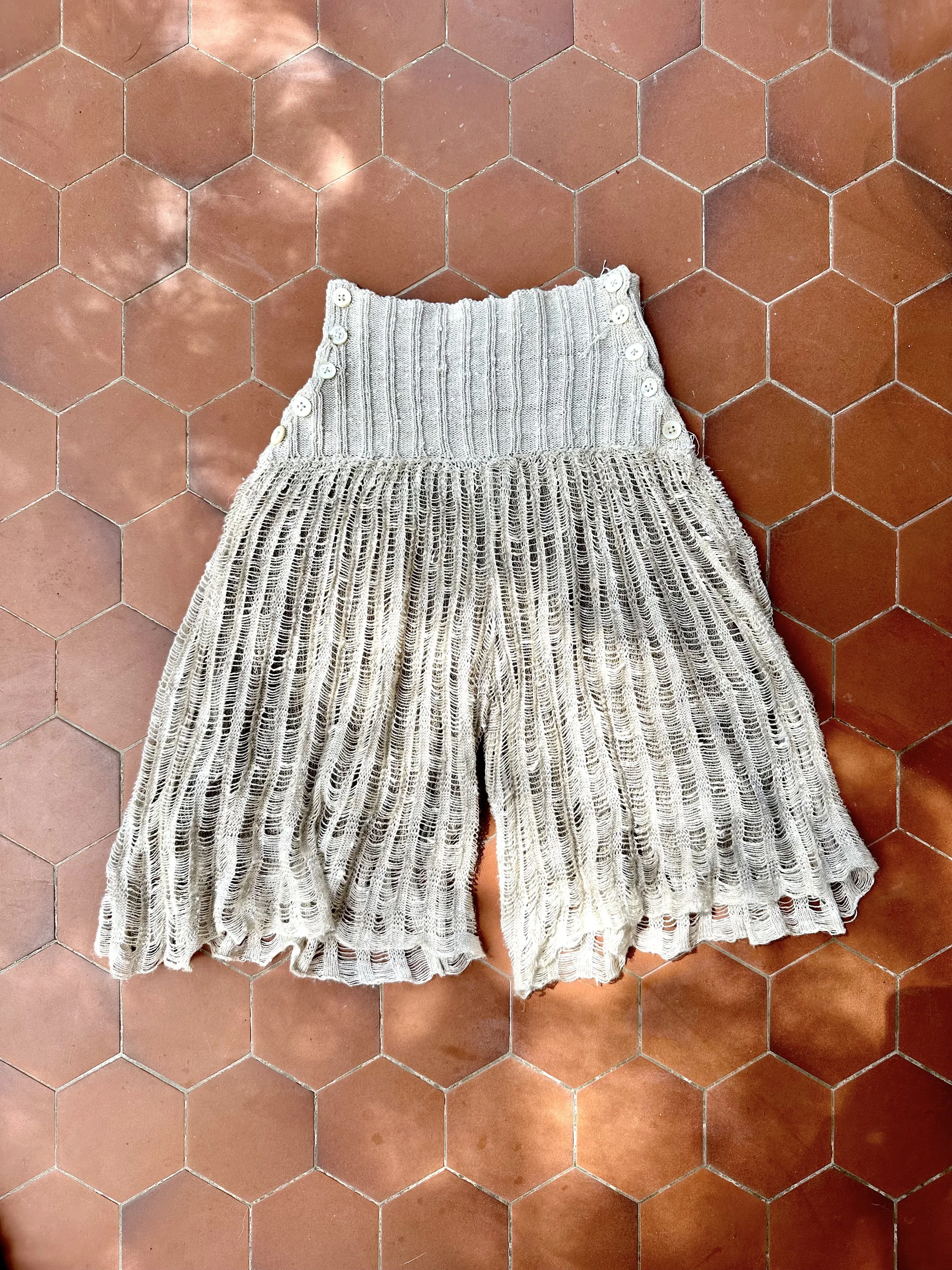 Openwork shorts