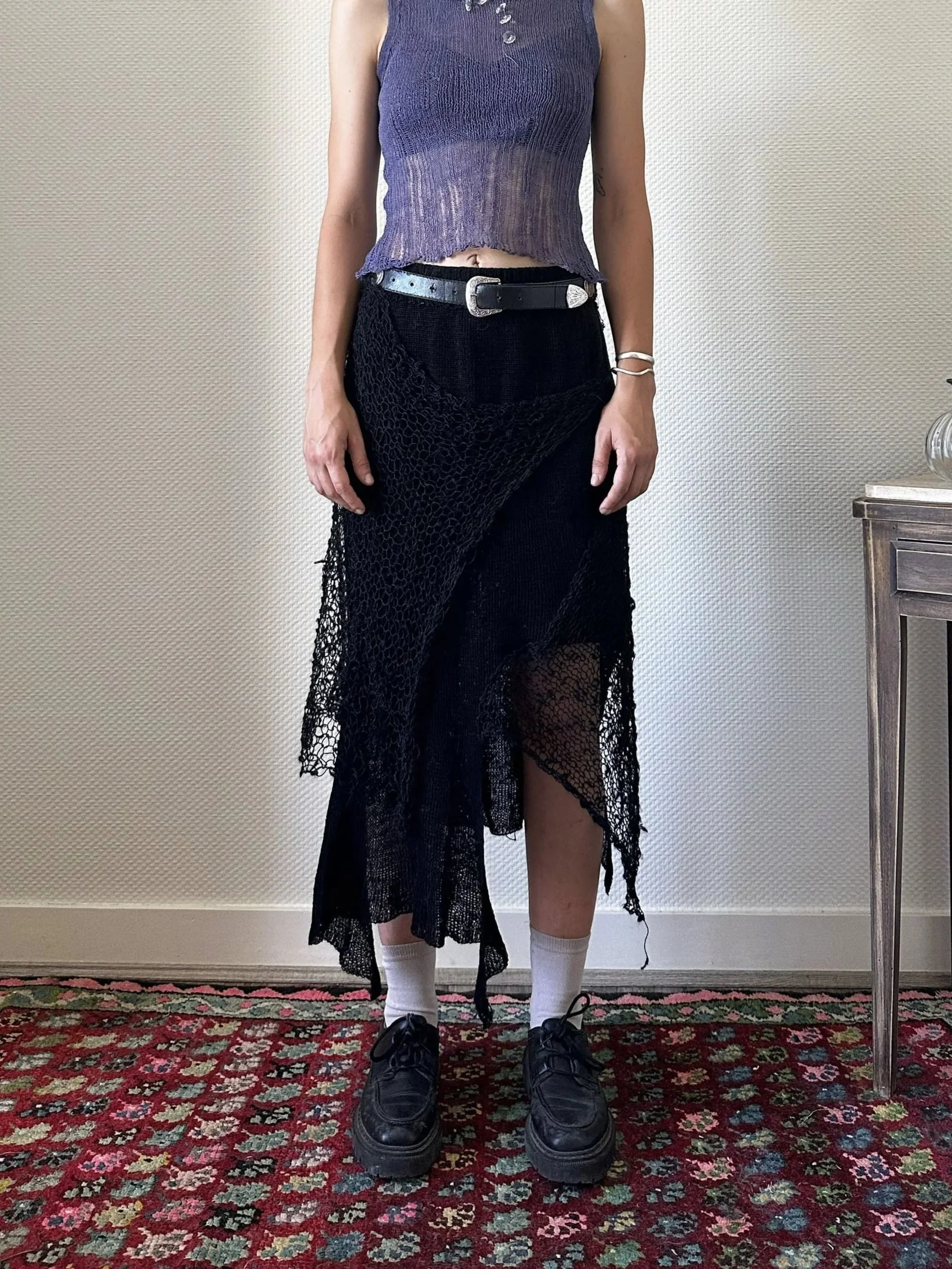 Asymetrical long skirt