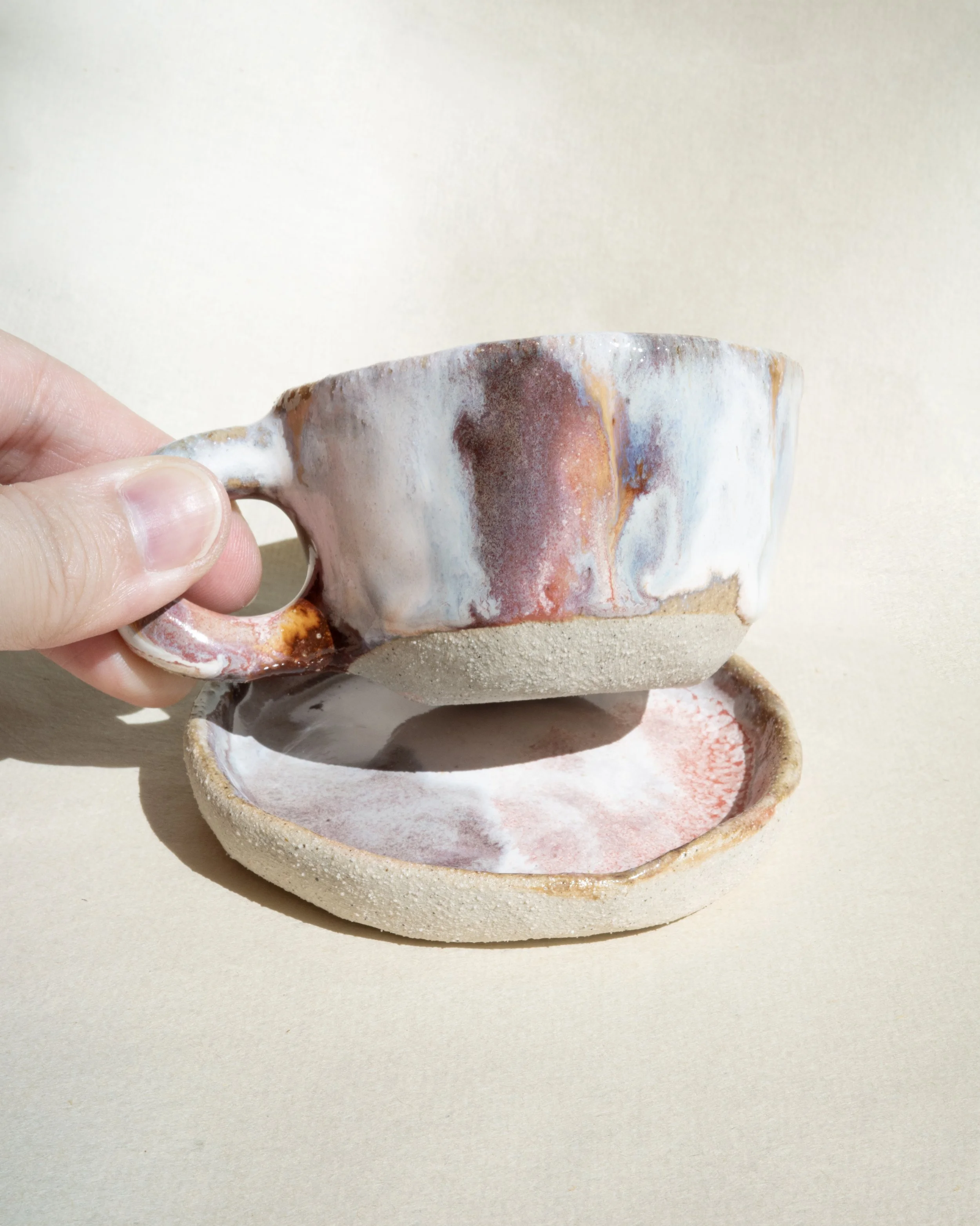 Pink Espresso Cup Set