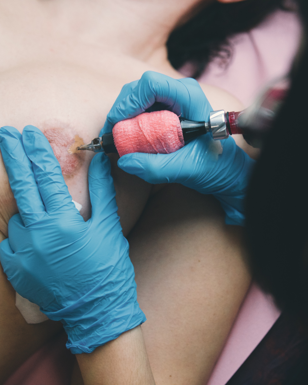 reconstrucción areola 3D en Purezas Tattoo Gandía