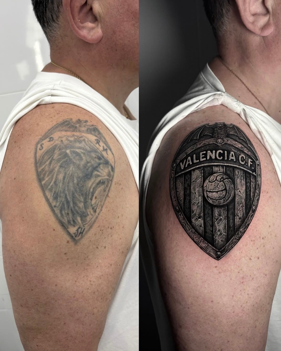 tatuaje cover up realizado en Purezas Tattoo