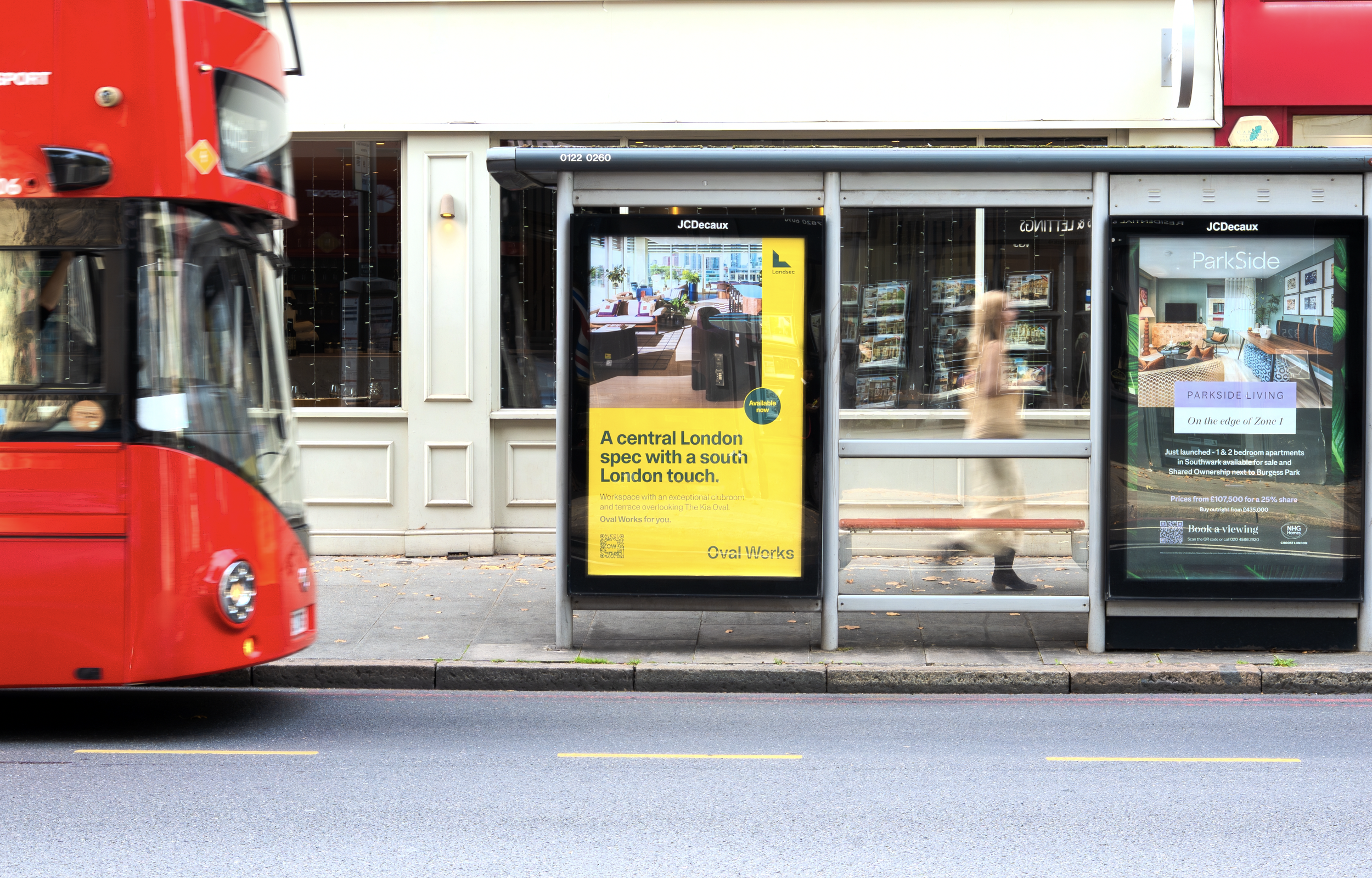 Spotted: our OOH campaign for Oval Works