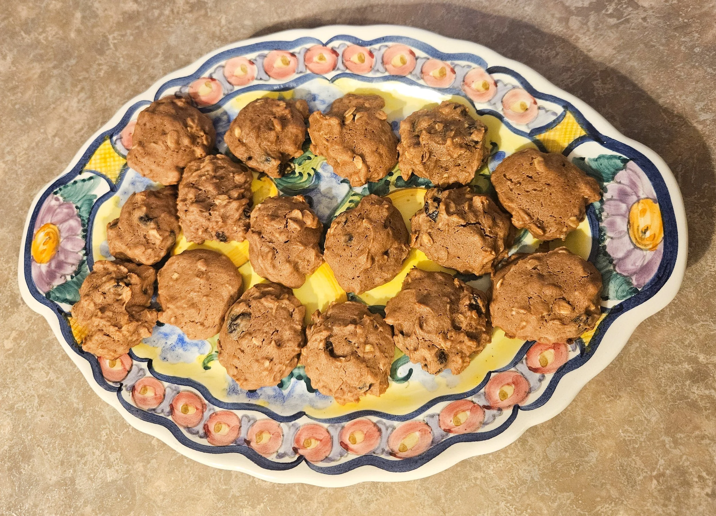 Chocolate Rolled Oats Cookies