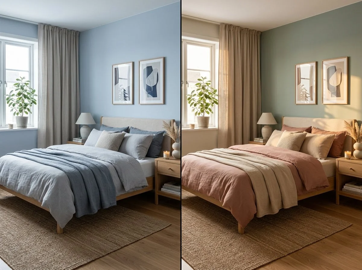Pourquoi le bleu n'est pas toujours une bonne idée dans une chambre?
