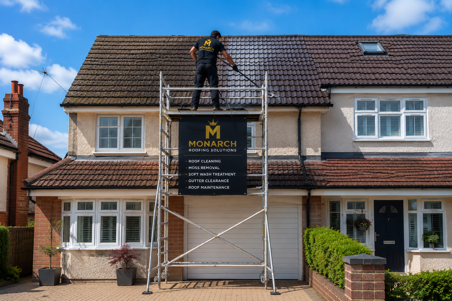 roof soft wash west london