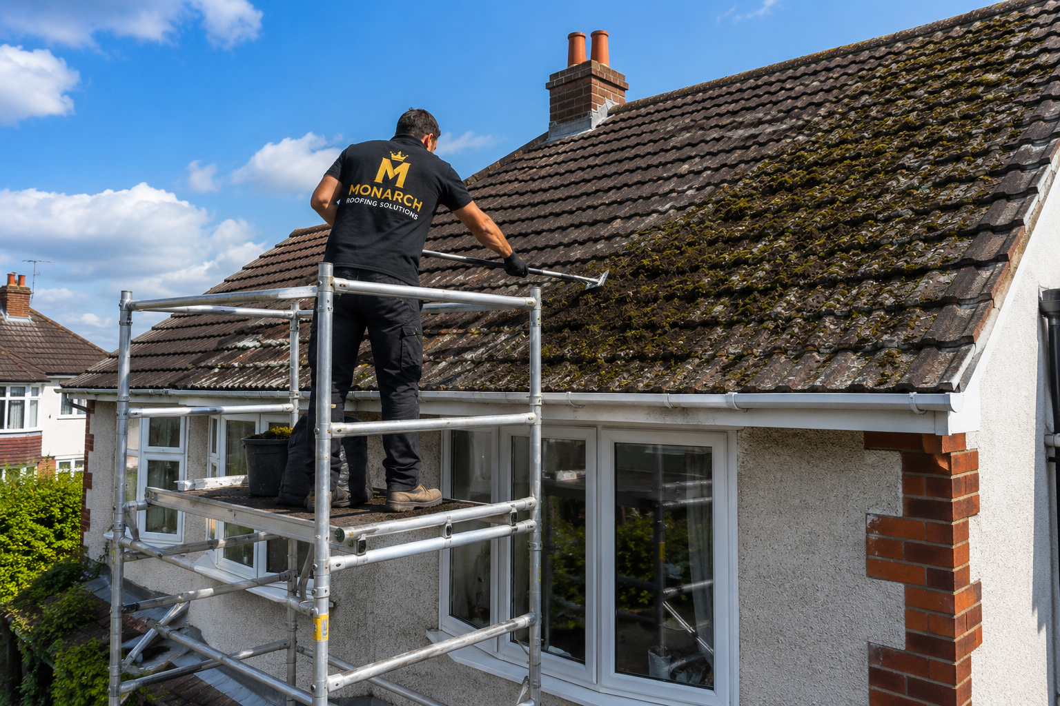 roof moss removal in west london