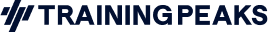 Training Peaks logo with black text and a stylized mountain peak graphic