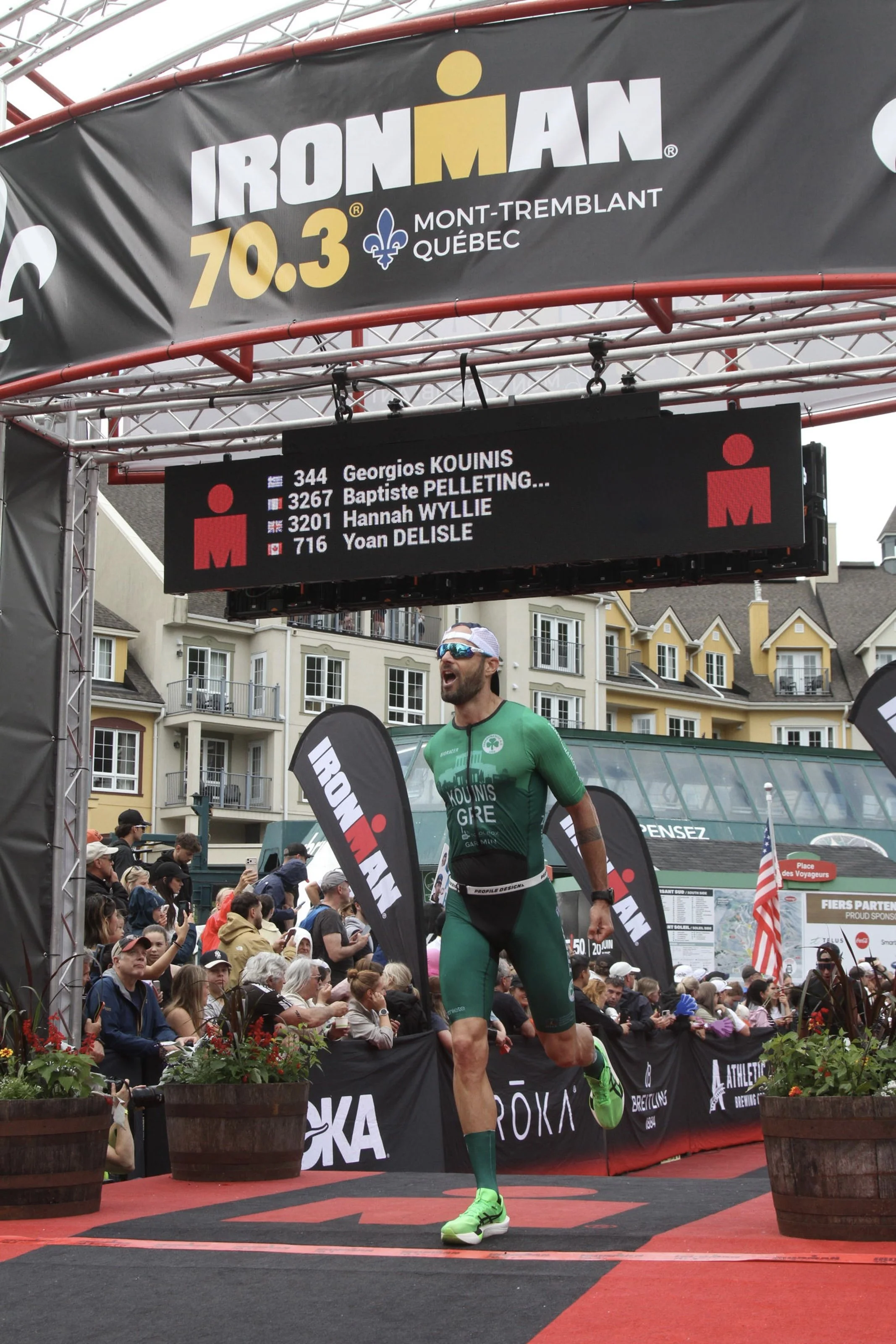 Ο Γιώργος ολοκλήρωσε τον αγώνα Ironman 70.3 στο Mont-Tremblant