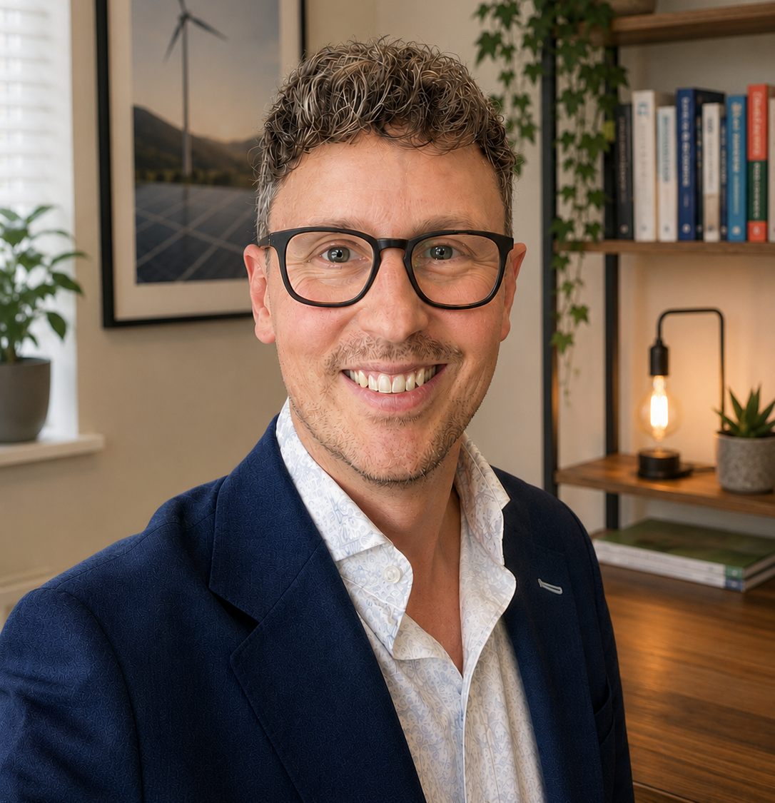 Tristan Dorman, founder of Enthusiastic Renewables, a clean-energy commercial and marketing consultancy