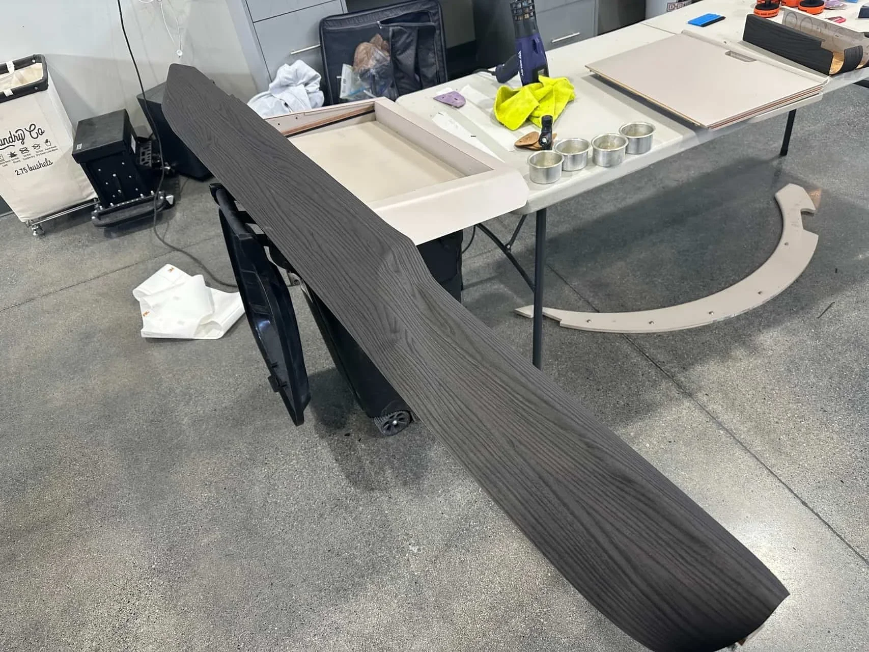 Citation CJ1 trim piece after wrapped 3m di-noc pw-2316mt