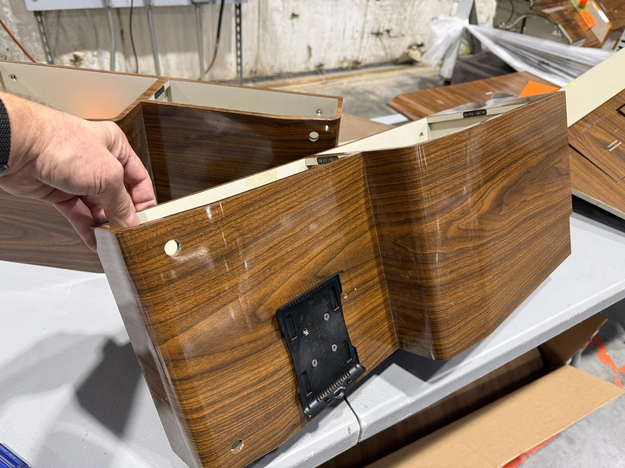 Citation Express 560XL cabinetry storage before
