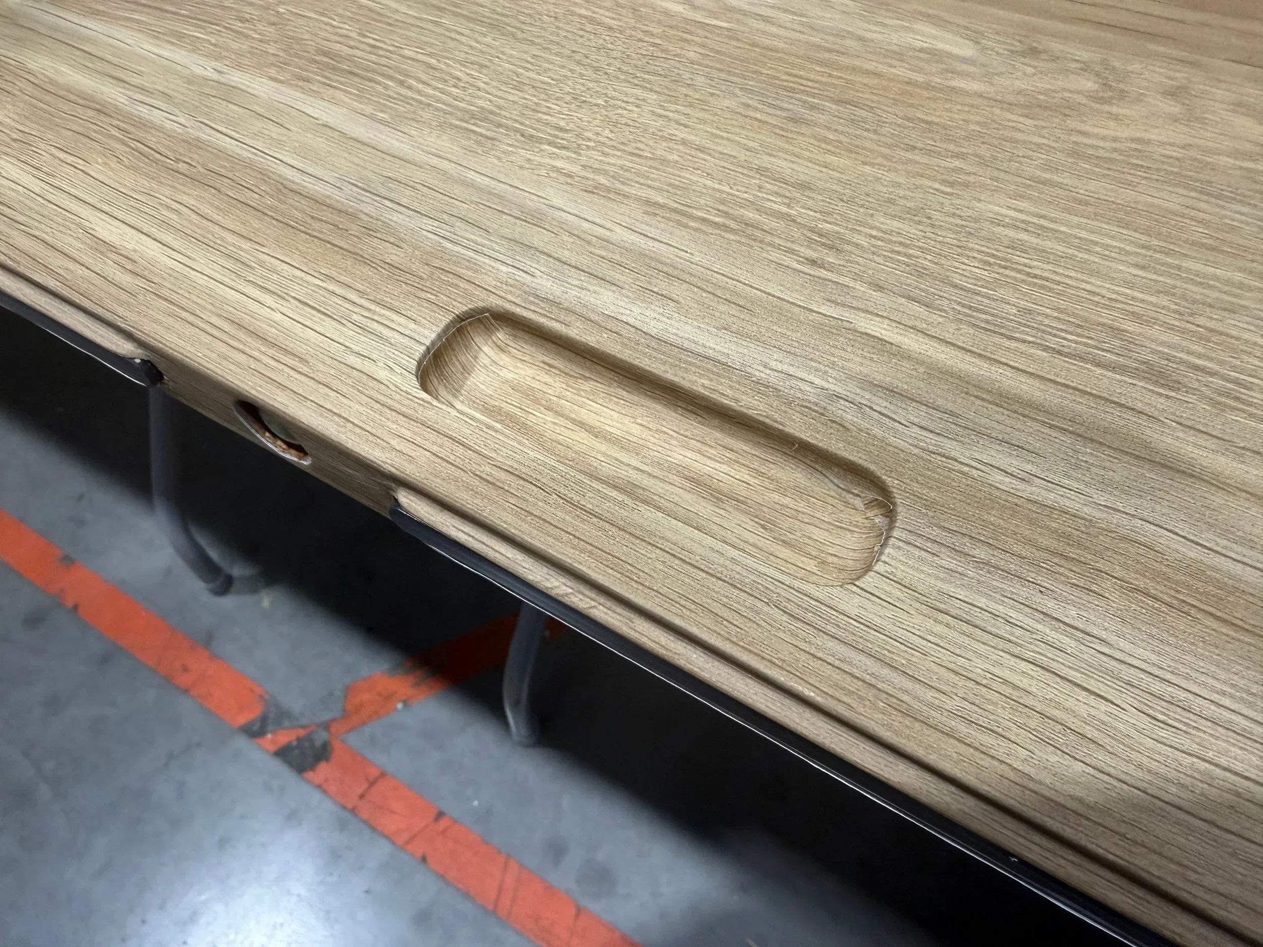 Citation Express 560XL door pull closeup after wrapped 3m di-noc dw-1883mt