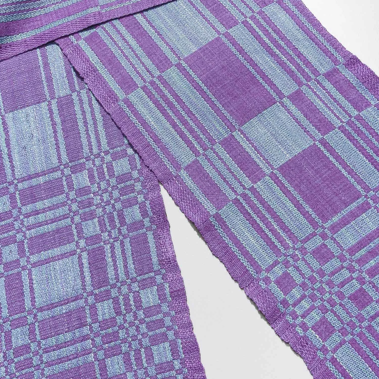 MISSOURI CHECK BEIDERWAND ~ Blue and Purple
