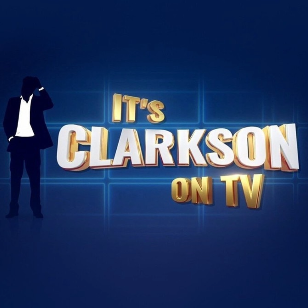 It’s Clarkson on TV artwork, representing one of Oli Gilford’s television production credits.