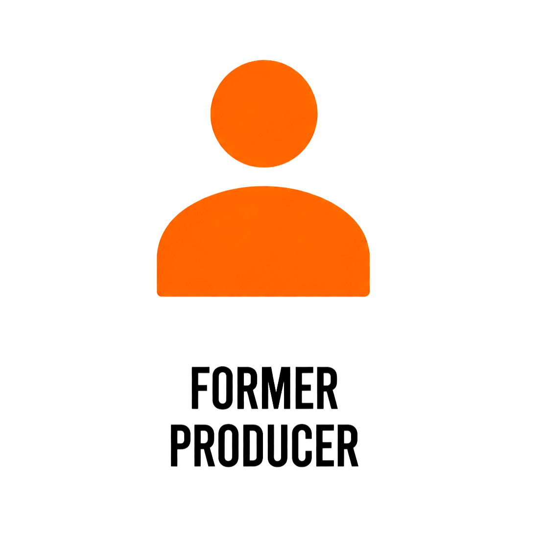 Icon of a person in orange with the text "Former Producer" underneath.