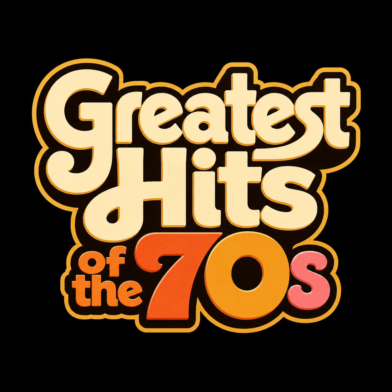 Greatest Hits of the '70s artwork, one of Oli Gilford's Producer & edit producer credits. 