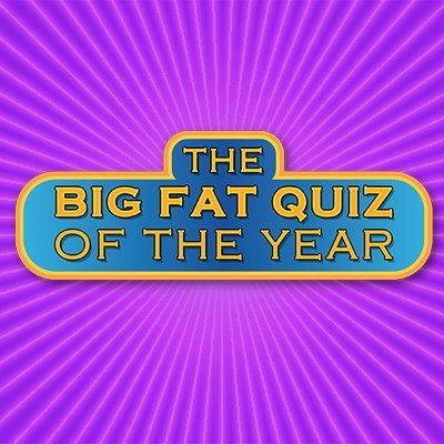 The Big Fat Quiz of the Year artwork, representing one of Oli Gilford’s television production credits.