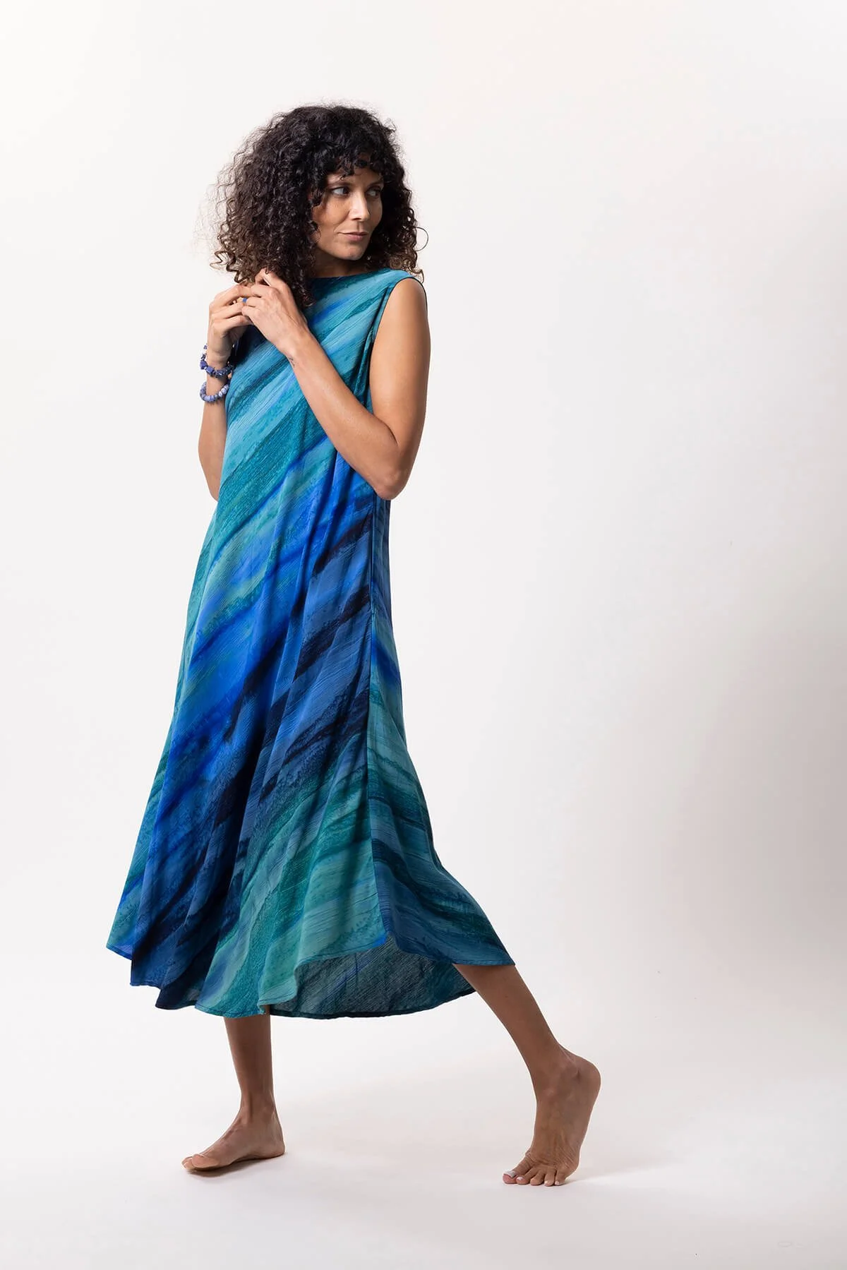 Campur Mode Dress Sonja  100% Rayon Krinkel · Color W.889