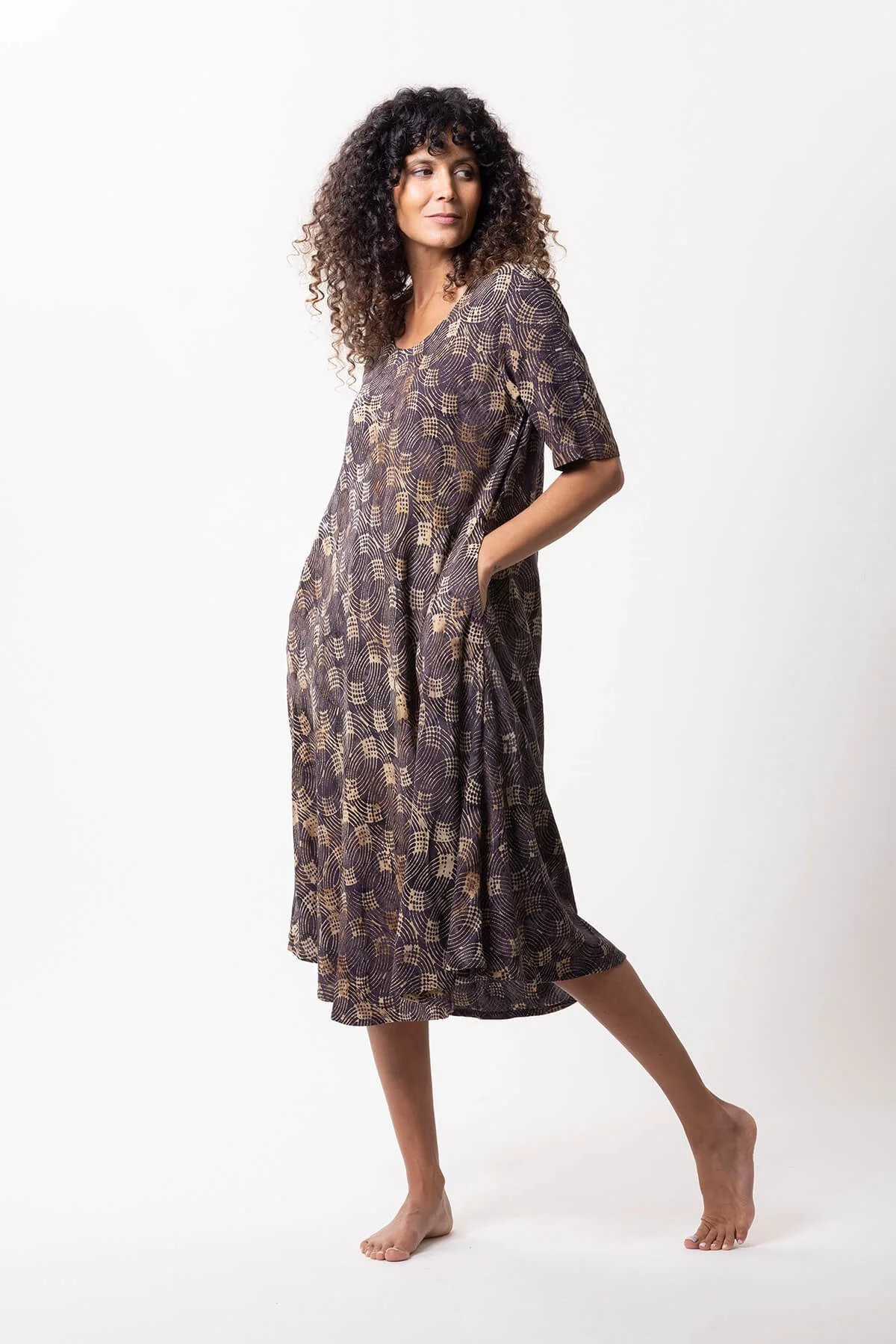 Campur Mode Dress Sonja K-A  100% Rayon Krinkel · Color W.930