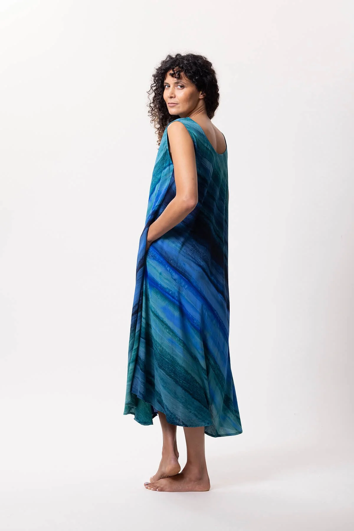 Campur Mode Dress Sonja  100% Rayon Krinkel · Color W.889