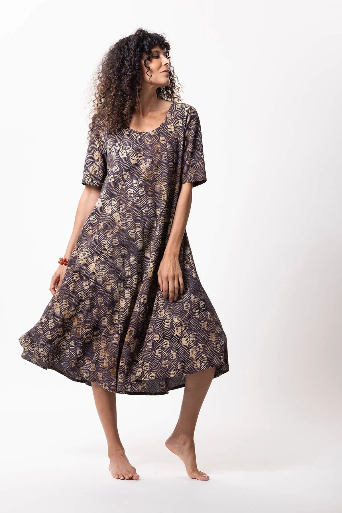 Campur Mode Dress Sonja K-A  100% Rayon Krinkel · Color W.930