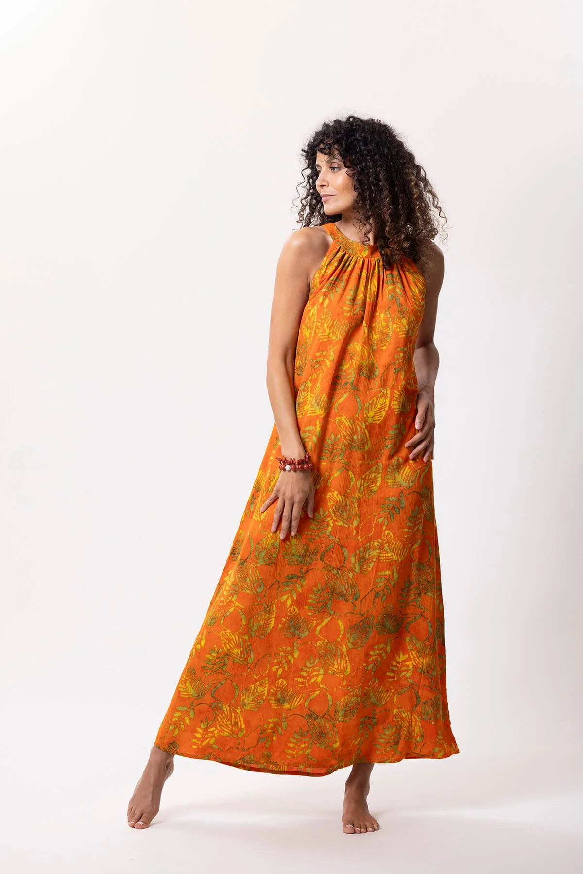 Campur Mode Dress Yoko Long  100% Rayon Krinkel · Color W.918
