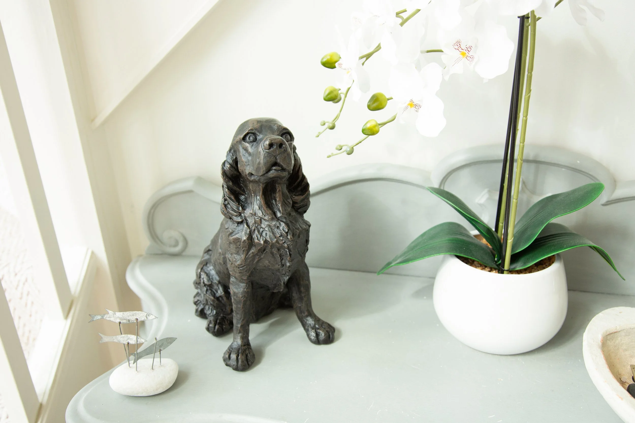 Cocker Spaniel Cast Urn