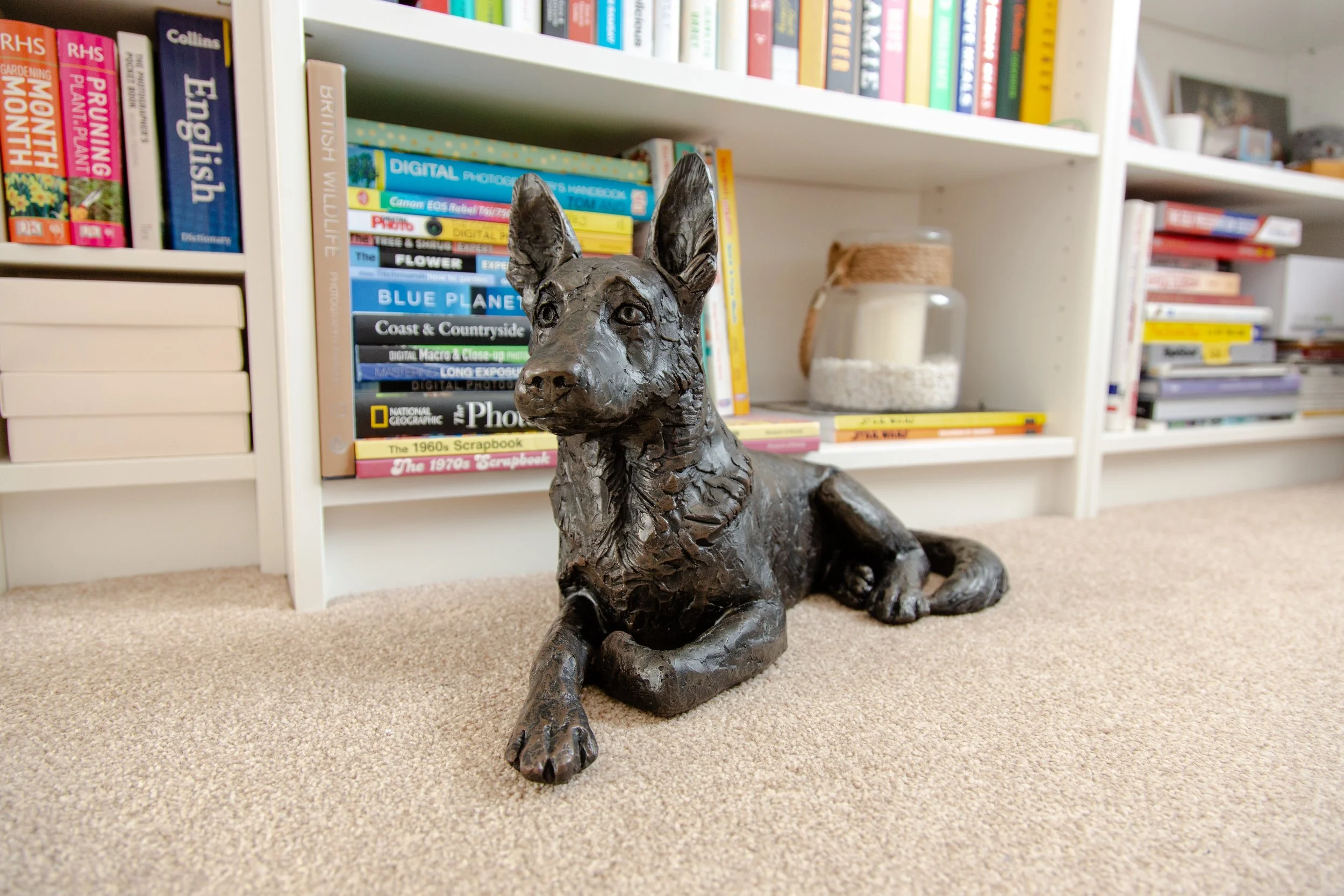 German Shepherd Cast Urn