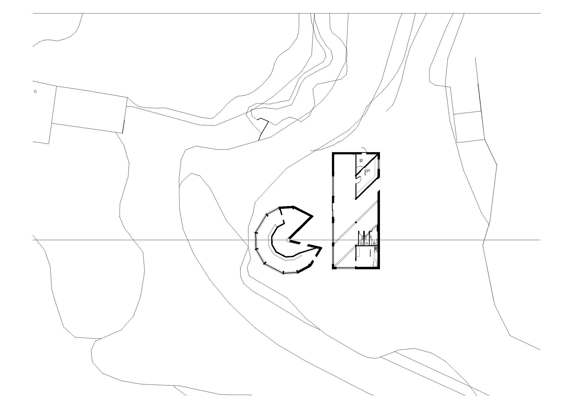Plan with Section line
