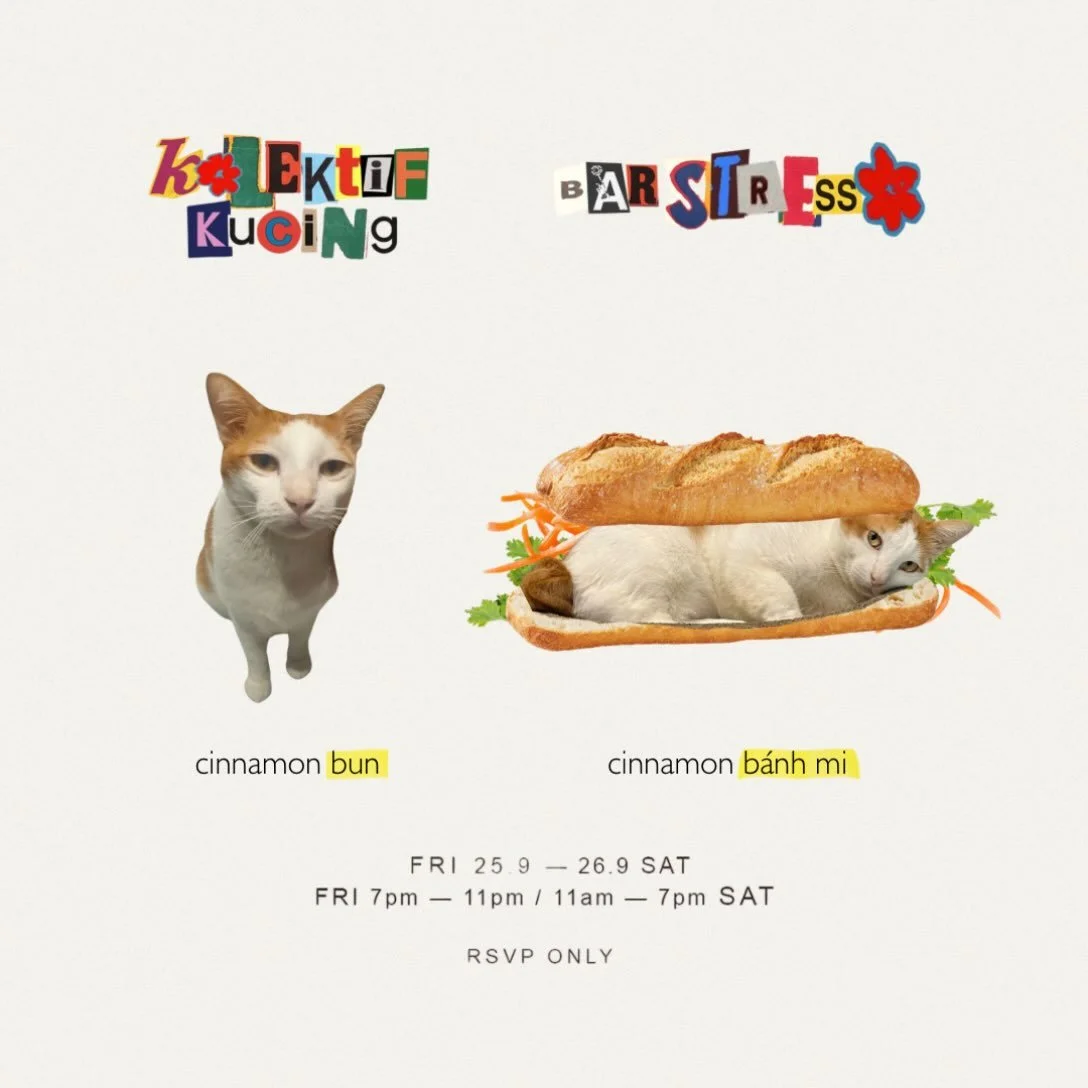 in case u missed it -> we&rsquo;re running a pop up with @bar.stresso this fri/ sat! we still have plenty of spots left on saturday from 11am onwards :-) come have some banh mi and meet cinnamon bun in person!

refer to our last post for the full 