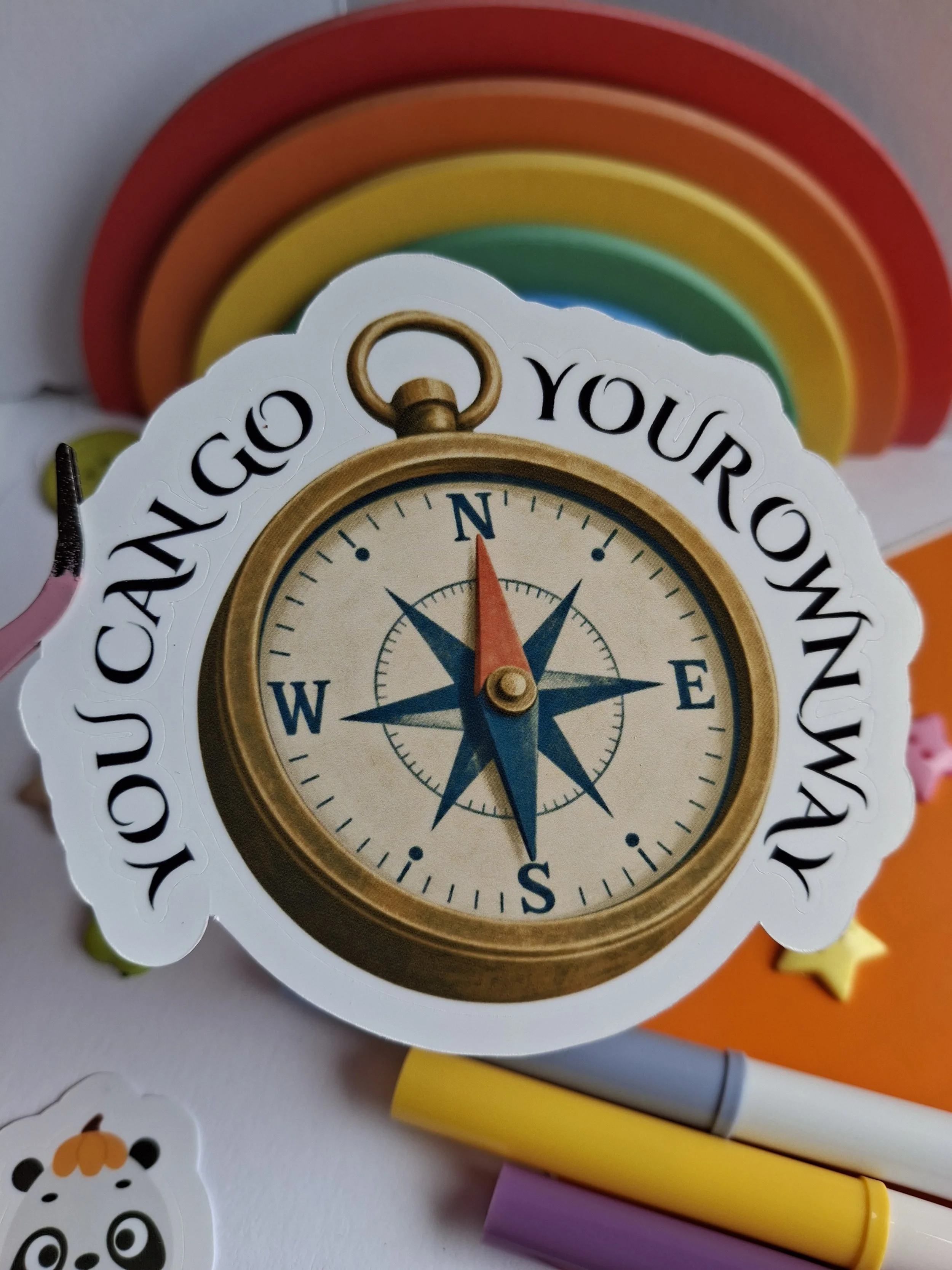 'You Can Go Your Own Way' Compass Sticker Fleetwood Mac Sticker