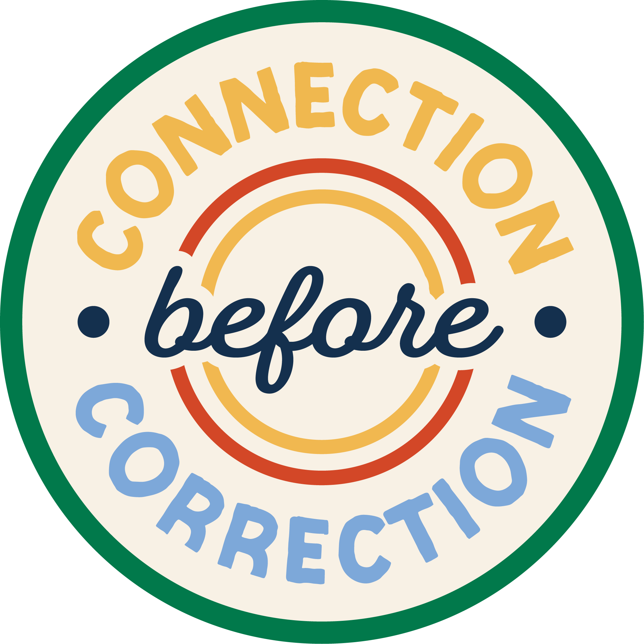 Close-up of a circular logo with the words ' Sicilia', 'O N E C I T', and 'ref'. The logo has a green outer ring, an inner red ring, and a cream background with colorful text.