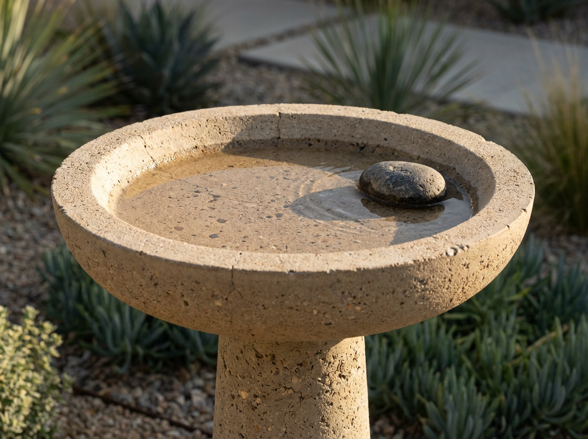 Concrete Birdbath