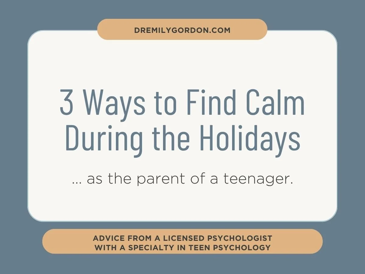 3 Ways to Find Calm During the Holidays