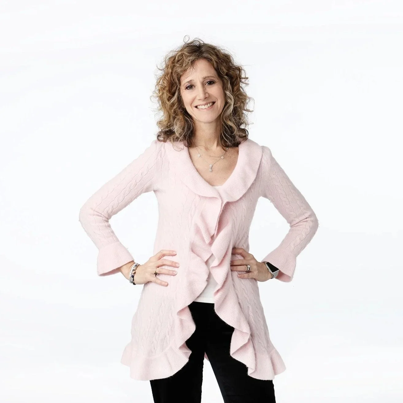 Boston therapist, Emily, with her hands on her hips