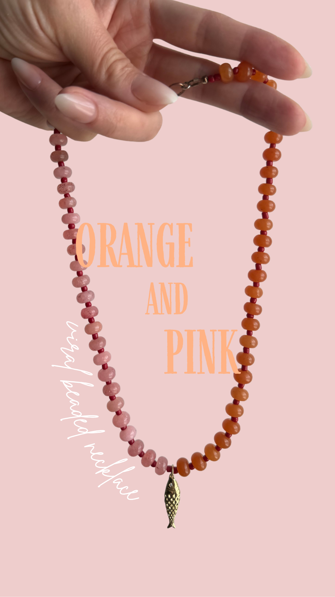 Make the viral beaded necklace with me!