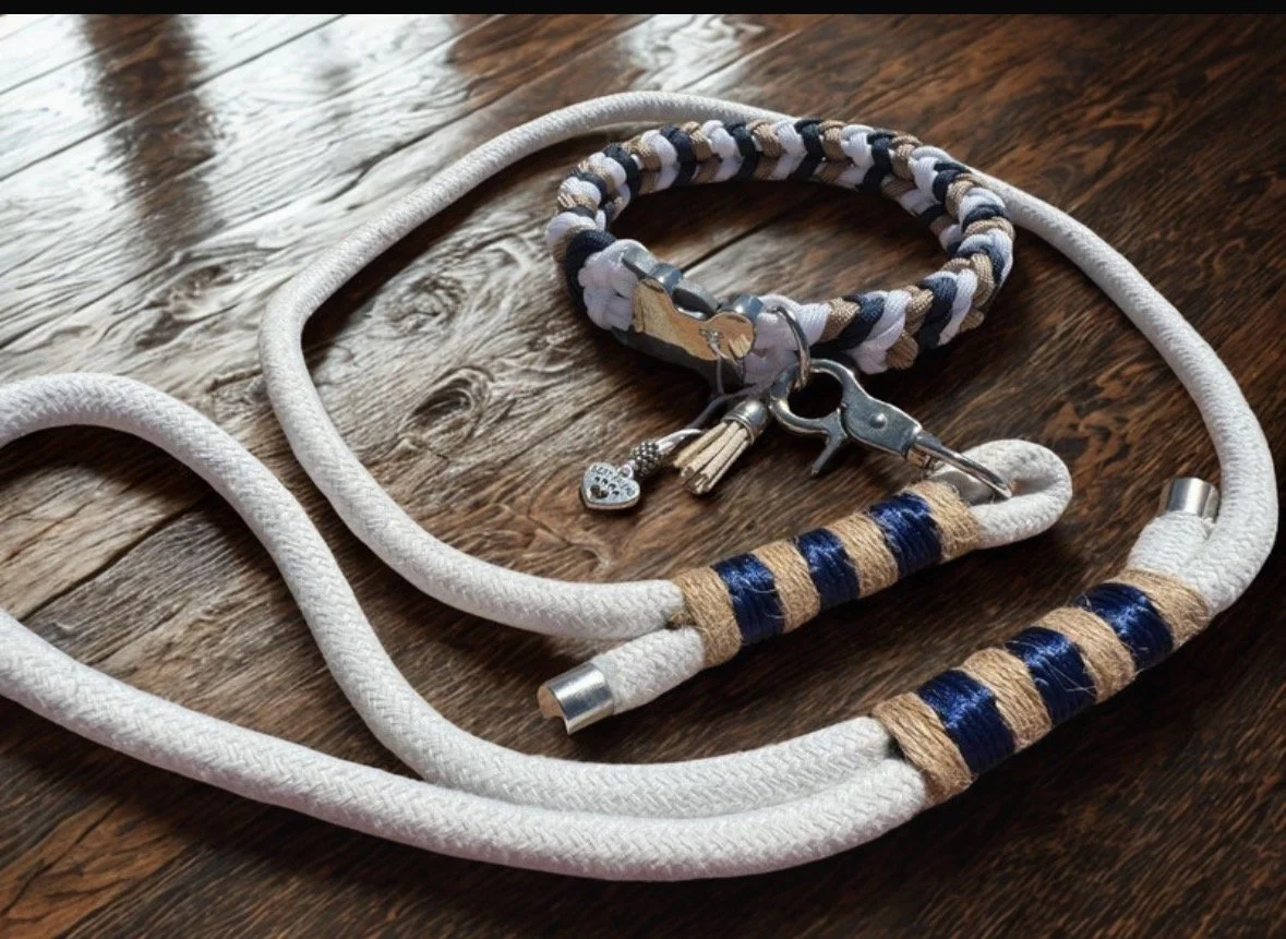 Handcrafted Rope Collar & Lead Set
