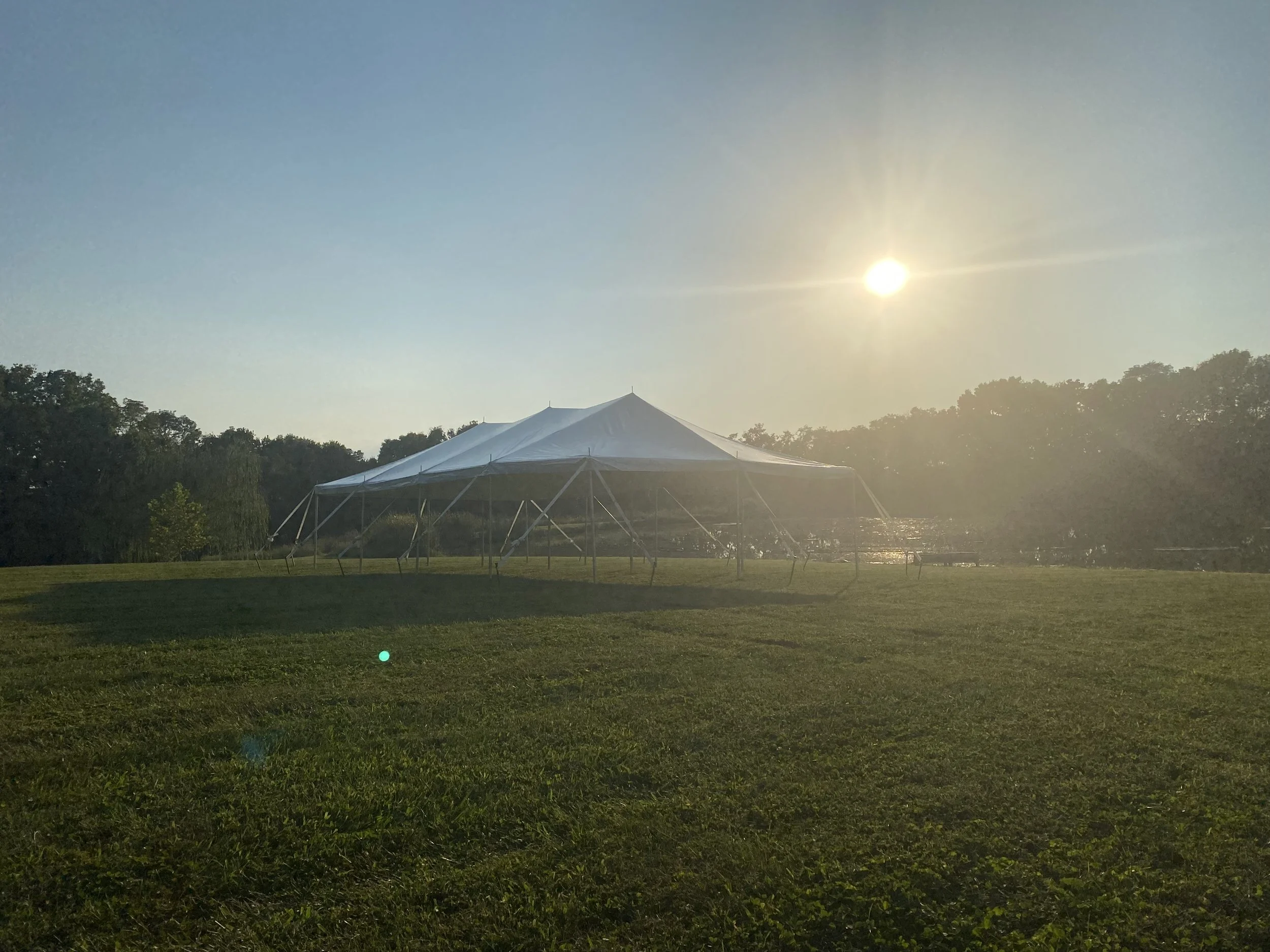 large 20x40 tent in Versailles Kentucky