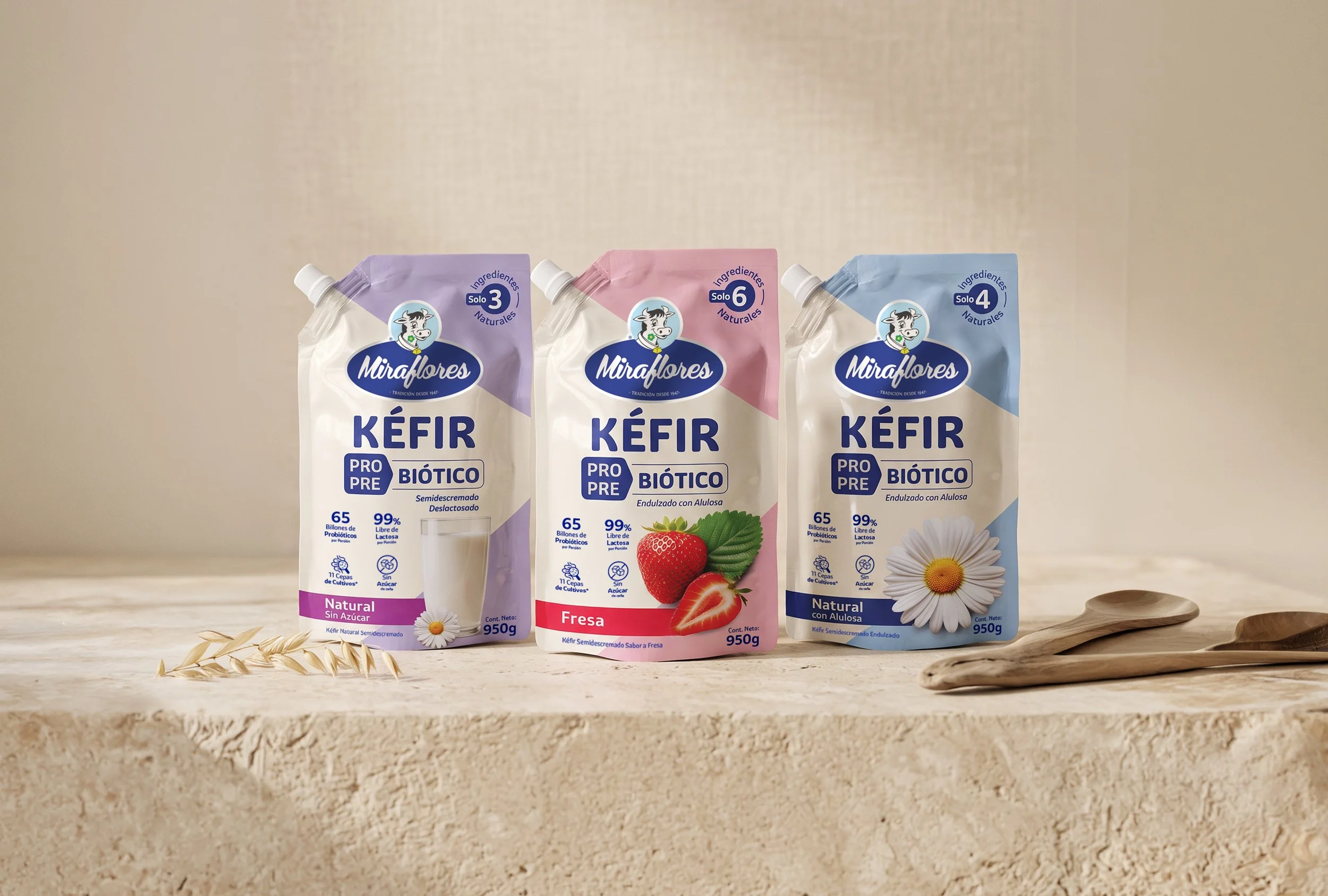 Miraflores kefir Rebranding Gworkshop Design Branding & Packaging