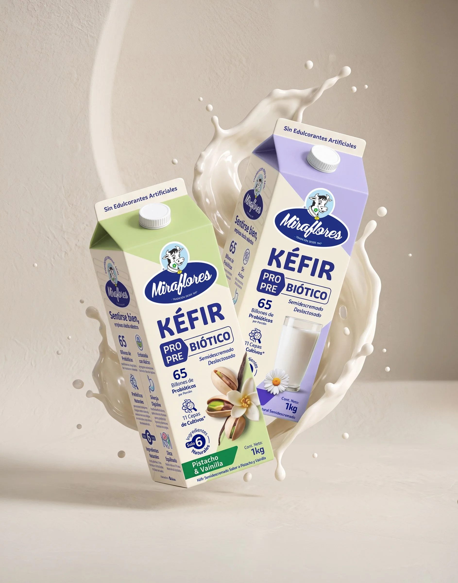 Miraflores kefir Rebranding Gworkshop Design Branding & Packaging