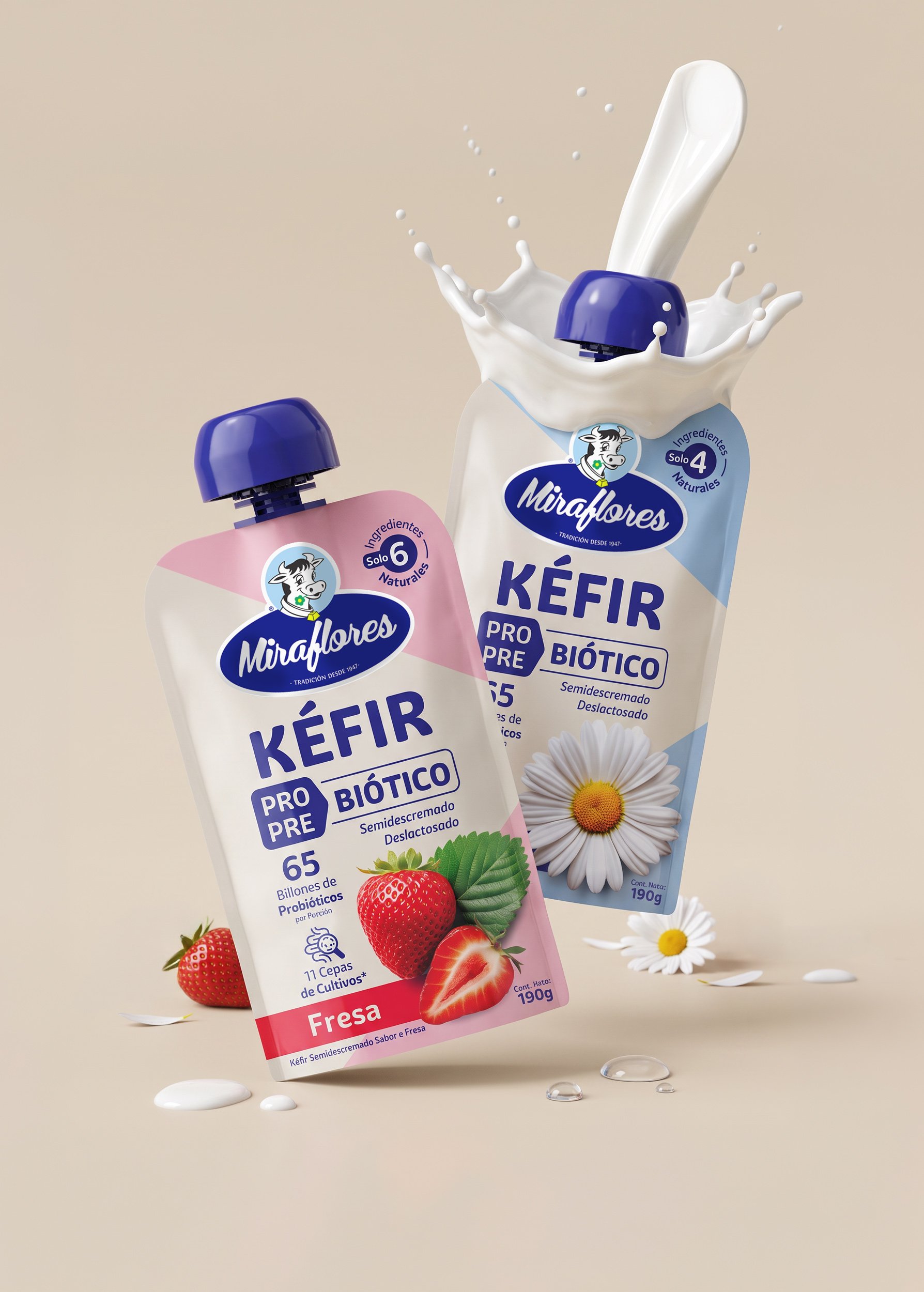 Miraflores kefir Rebranding Gworkshop Design Branding & Packaging