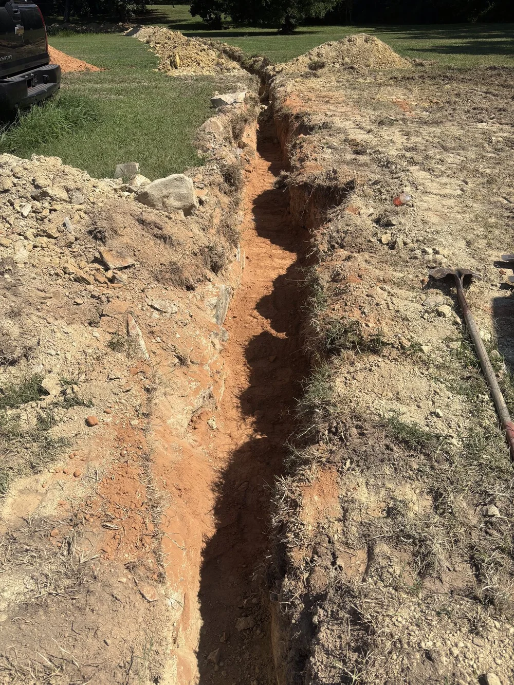 Sewer main line excavation by Master Tech Plumbing
