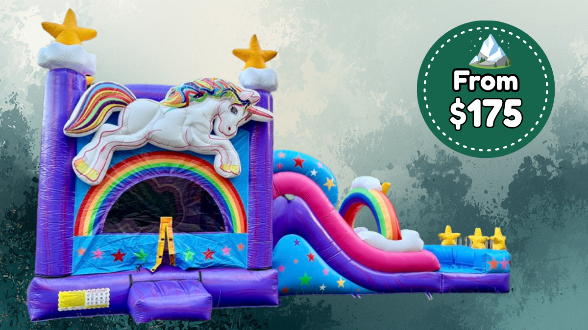 UnicornPlaylandBounceHouseWaterslideWildValleyInflatables